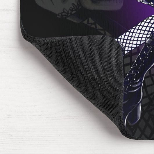 "Gabriella"のゴシックの青い入れ墨のスカルの天使のマウスパッド マウスパッド (コーナー)