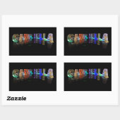 Gabriella in 3D Lights （写真） 長方形シール (シート)