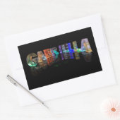 Gabriella in 3D Lights （写真） 長方形シール (封筒)