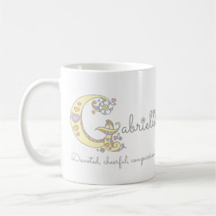 Gabrielleの手紙Gの一流の意味モノグラムのマグ コーヒーマグカップ