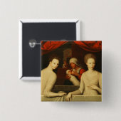 Gabrielleのd'Estreesおよび彼女の姉妹 缶バッジ (正面&裏面)