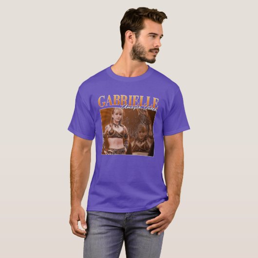 Gabrielle Amazon Queen Retro friends Tシャツ (正面フル)