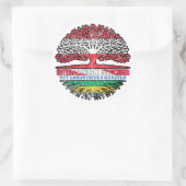 Gabun Gabunisch Österreichisch Baum ラウンドシール (バッグ)