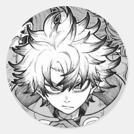 Gachiakuta Rudo Manga Sticker ラウンドシール (正面)