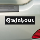 Gadabout Love of Travel Road Tripキャンピングロービング バンパーステッカー (車上)