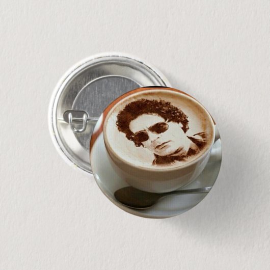 Gaddafiのpottoun 缶バッジ (正面&裏面)