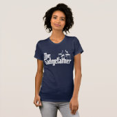 gadgefatherの白のロゴ tシャツ (正面フル)