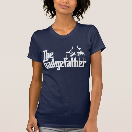 gadgefatherの白のロゴ tシャツ (正面)