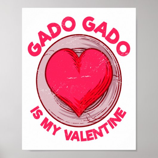 Gado Gado Is My Valentine Indonesian Salad Vegetar ポスター (正面)