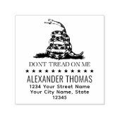 Gadsdenフラグが私の名前に踏み込まない差出人住所 セルフインキングスタンプ (デザイン)