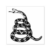 Gadsdenフラグ Don't Tread on Me グレー セルフインキングスタンプ (デザイン)