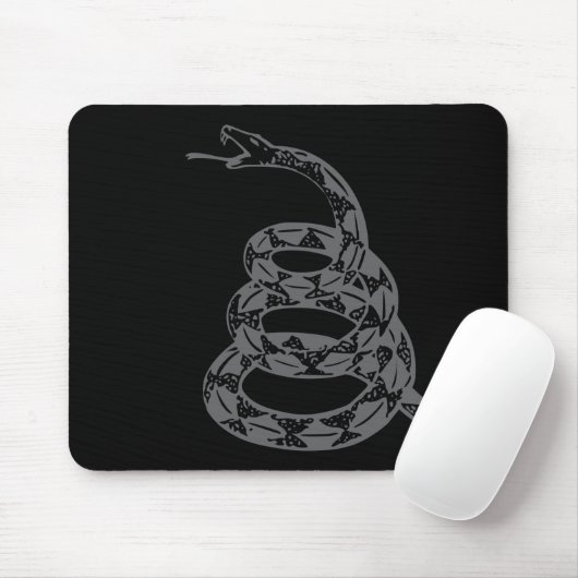 Gadsdenフラグ Don't Tread on Me グレー マウスパッド (マウス)