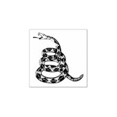 Gadsdenフラグ Don't Tread on Me グレー ラバースタンプ (インプリント)