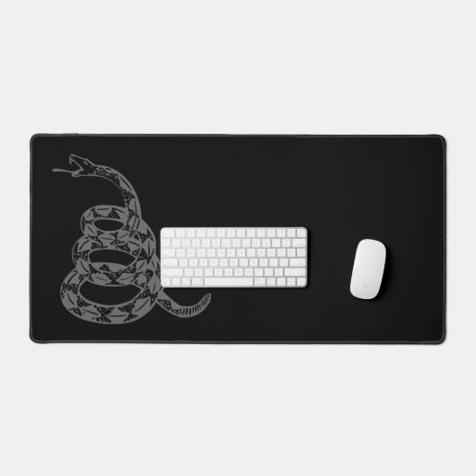 Gadsden フラグ Don't Tread on Me グレー デスクマット (キーボード&マウス)