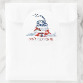 Gadsden – 私に赤、白、青を踏み付けない ラウンドシール (バッグ)