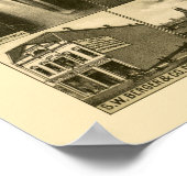 Gadsden, ALパノラママップ – 1887 ポスター (角)