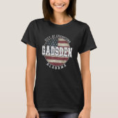 Gadsden Alabama Vintage American flag Tシャツ (正面)