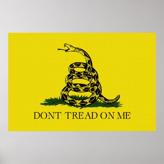 Gadsden (Dont Tread On Me)フラグキャンバスマット ポスター (正面)