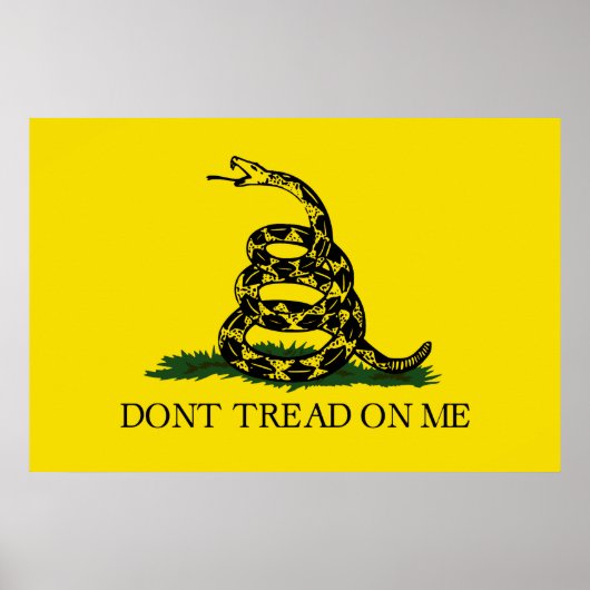 Gadsden (Dont Tread On Me)フラグプリント ポスター (正面)