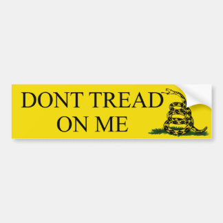 Gadsden_flag 11in Bumper2 バンパーステッカー