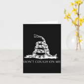 Gadsden Flag Dont Tread Don't Cough On Me Social D カード (黄色い花)