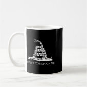 Gadsden Flag Dont Tread Don't Cough On Me Social D コーヒーマグカップ (左)