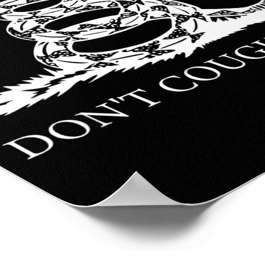 Gadsden Flag Dont Tread Don't Cough On Me Social D ポスター (角)
