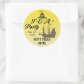 Gadsden - Tea パーティーLike It's 1773シール ラウンドシール (バッグ)