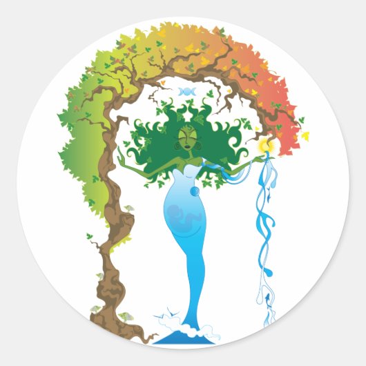 Gaeaスタンプ ラウンドシール (正面)