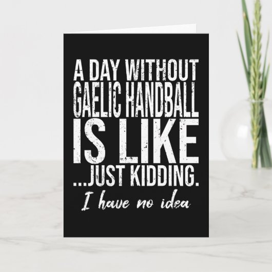 Gaelic Handball funny gift idea カード (正面)