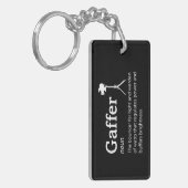 Gafferの定義 – おもしろい Film Crew キーホルダー (正面左)