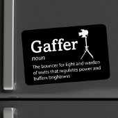 Gafferの定義 – Film Crew 4" x 6" Flex マグネット
