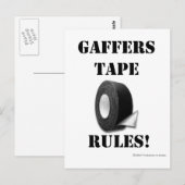 Gaffersのテープ・ルール ポストカード (正面/裏面)