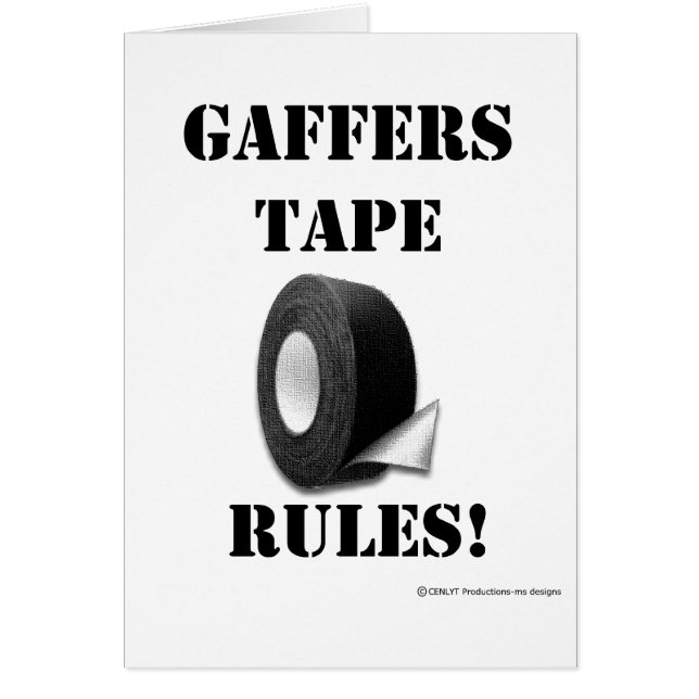 Gaffersテープ規則 (正面)