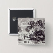 Gafsaのオアシス: チュニス 缶バッジ (正面&裏面)