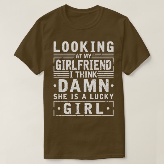 Gagおもしろいジョーク皮肉なボーイフレンド Tシャツ (デザイン正面)