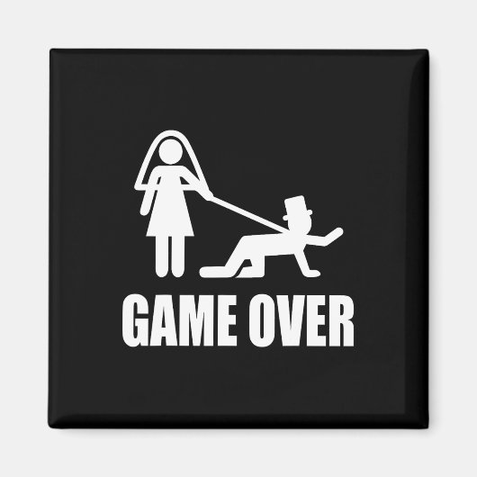 GagおもしろいチームGで結婚結婚ゲーム マグネット (正面)
