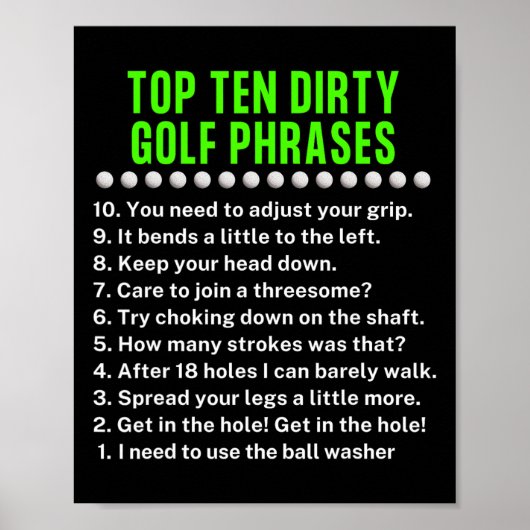 Gag Golf Ideas Golf For Dad Funny Golf For Men  ポスター (正面)