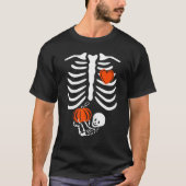 Gag Thanksgiving Pregnancy Announcement Skeleton Tシャツ (正面)