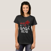 Gaga Bear  Red Buffalo Plaid Gaga Bear Pajama Tシャツ (正面フル)
