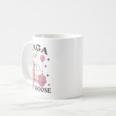 Gaga Goose On The Loose Funny Birthday Matching Fa コーヒーマグカップ (正面左)