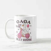 Gaga Goose On The Loose Funny Birthday Matching Fa コーヒーマグカップ (左)
