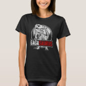 Gagasaurus Rex Dinosaur Gaga Saurus Tシャツ (正面)