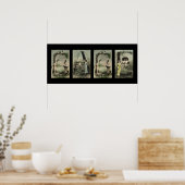 GAGEアルファベットレター名アート ポスター (キッチン)