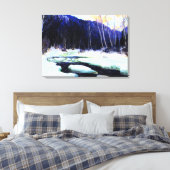 Gagnon - 河の解氷, 美術品 キャンバスプリント (インサイチュ (寝室))