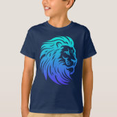 Gahanna Lions Blue Gradient T-Shirt Tシャツ (正面)