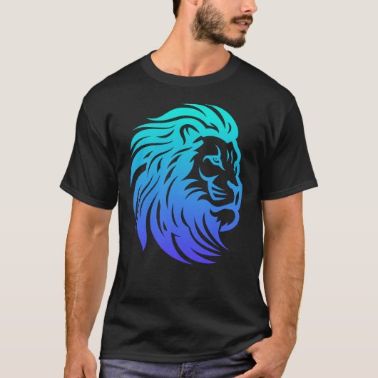 Gahanna Lions Blue Gradient T-Shirt Tシャツ (正面)