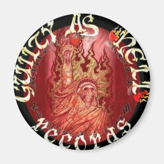 GAHR赤（黒ロゴ付き） マグネット