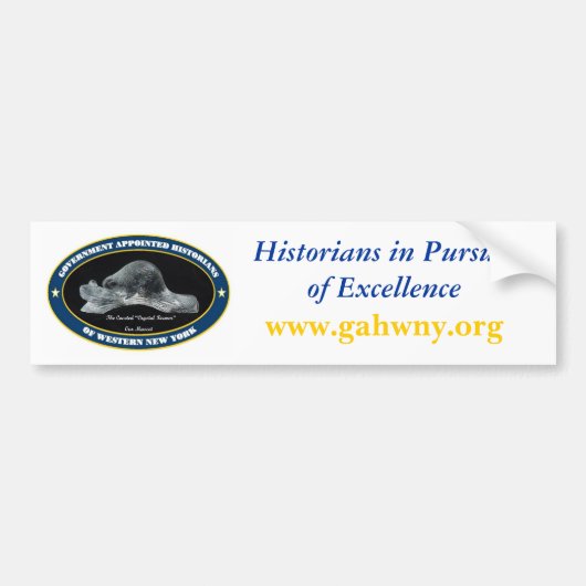 GAHWNYのバンパーステッカー バンパーステッカー (正面)