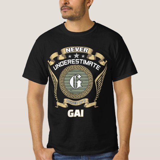 GAIの力を過小評価するな Tシャツ (正面)